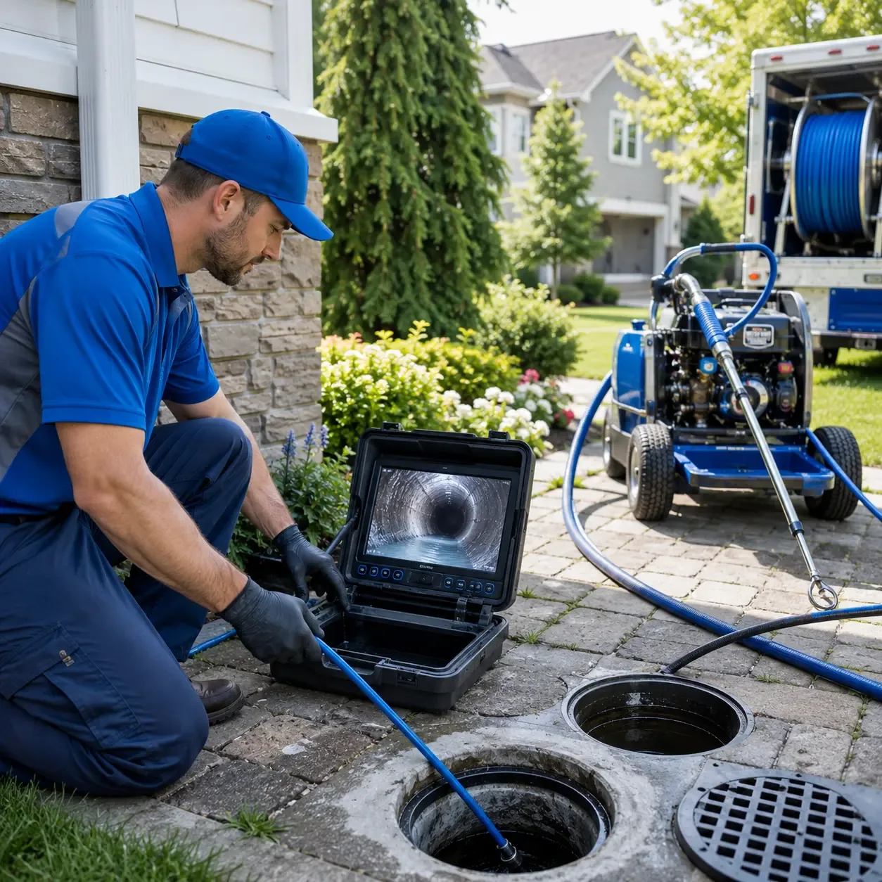 Outdoor drain cleaning professionals serving Plymouth, CT