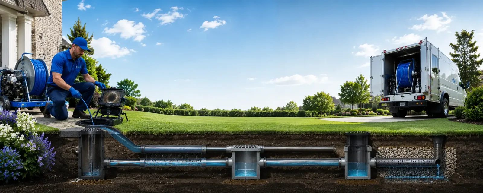 Outdoor drain cleaning information for Plymouth, CT